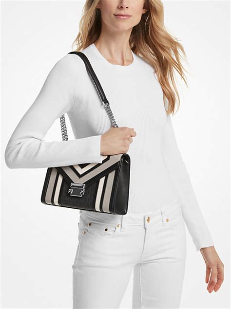 michael kors laser cut bag whitney|whitney medium shoulder bag.